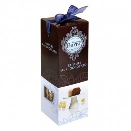 Tartufi orieškovo-čokoládové bonbóny z bielej a horkej čokolády.