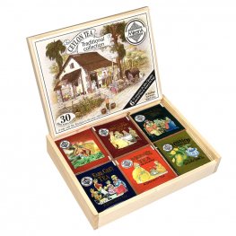 Drevená darčeková škatulka-mix tradičnych cejlónskych čajov.