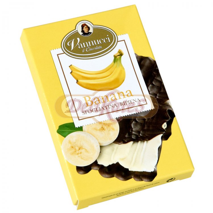 Extra horká čokoláda(kakaová suš.58%min) plnená banánovou plnkou