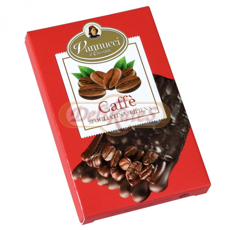 Extra horká čokoláda(kakaová suš.58%min) plnená kávovou plnkou.