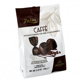 Pralinky z horkej čokolády(kakao minimum 50%) s kávovou náplňou.