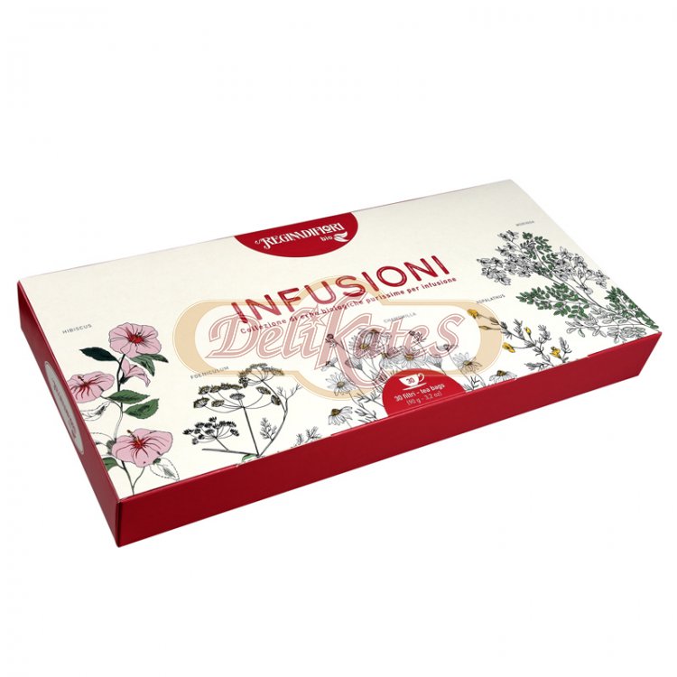 INFUSIONI- kolekcia bio organických bylinných čajov.