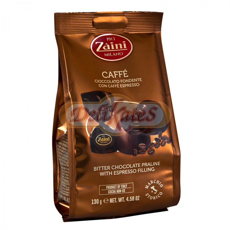 Pralinky z horkej čokolády(kakao minimum 50%) s kávovou náplňou.